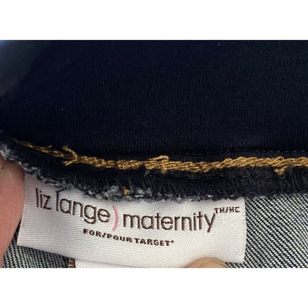 Liz Lange Maternity Jean Shorts XS Expandable Waist Summer Beach Pockets - Picture 9 of 12